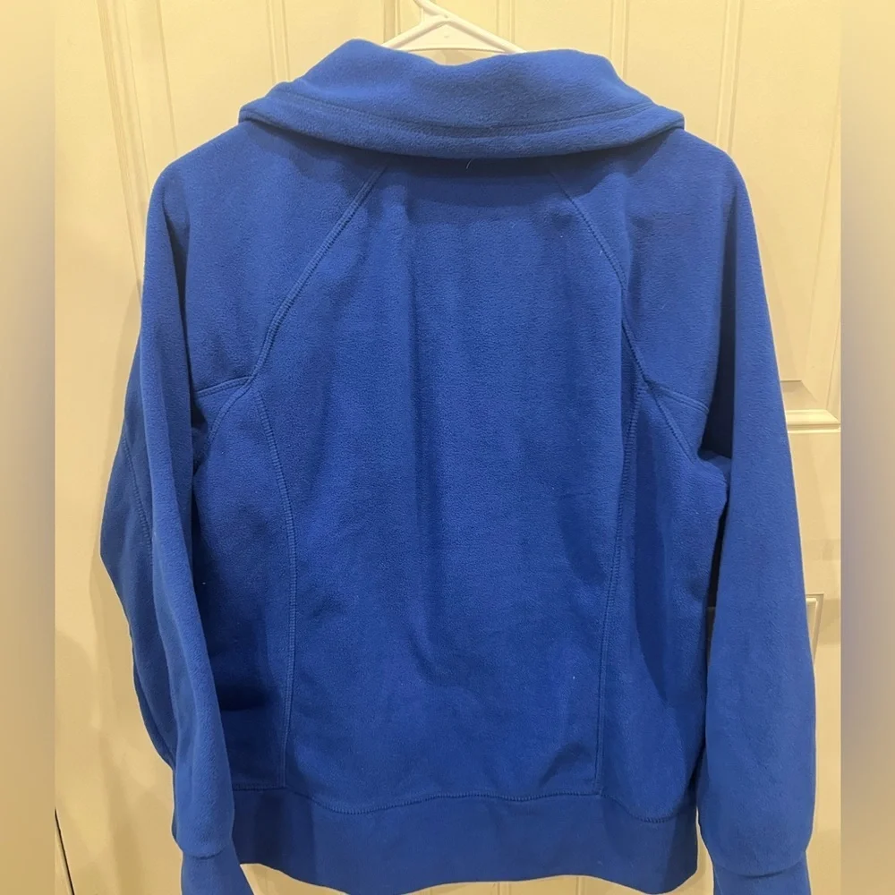 Calvin Klein Large Blue Fleece Women's Jacket - Picture 7 of 11